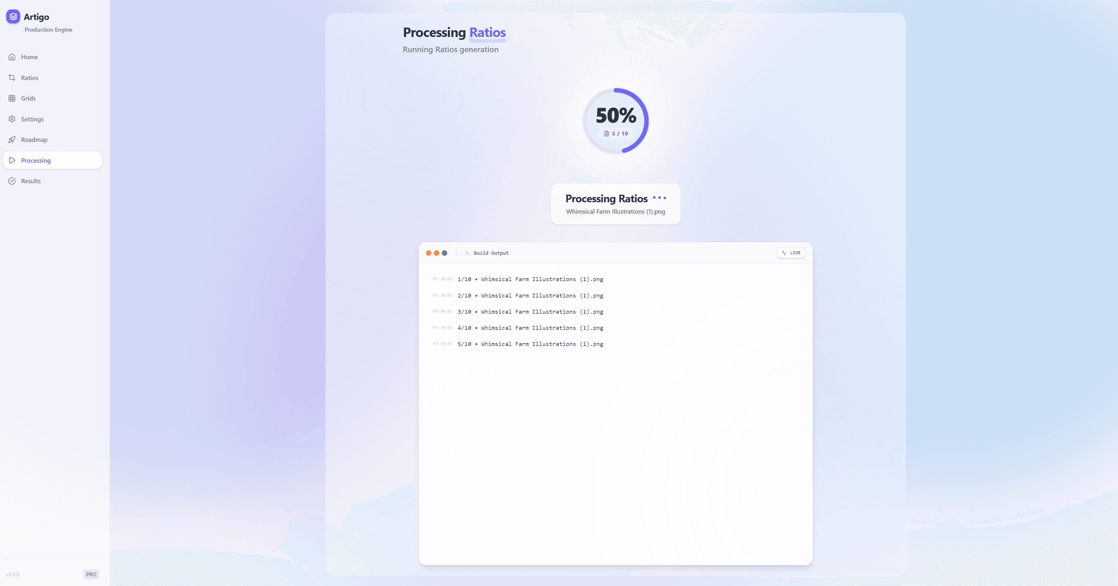 Batch Processing status